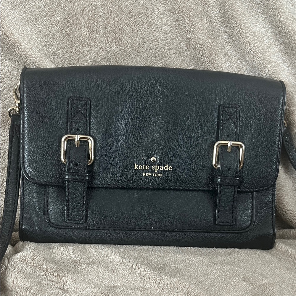 Kate Spade Black Leather Shoulder Bag